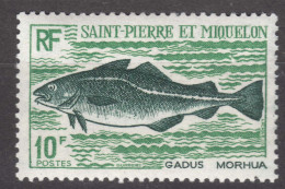 St. Pierre & Miquelon 1972 Fish Mi#481 Mint Hinged - Neufs
