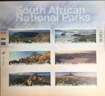 South Africa 2016 National Parks Sheetlet MNH - Unused Stamps