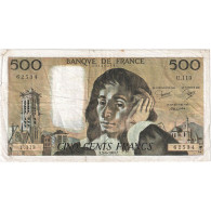 France, 500 Francs, Pascal, 1980, U.113, TB+, Fayette:71.21, KM:156e - 500 F 1968-1993 ''Pascal''