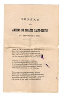 Réunion Du Collège Saint-Bertin 24 Septembre 1905. 4 Pages écrites Par F. MAIGRET.  C1/3 - Collections