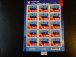 2024 FRANCE FEUILLET DATÉ 07.02.24   1,96 EURO "  50 ANS AÉROPORT PARIS-CHARLES DE GAULLE " Neuf** - 2020-…