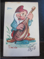 Carte Postale Publicitaire Chocolat TOBLER Walt Disney, Timide - Other & Unclassified