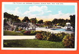 23907 / ⭐ NY NEW-YORK City The Terrace And BETHESDA Fountain CENTRAL-PARK 1928 à LEGER Rue Henri IV Le Havre  - Parcs & Jardins