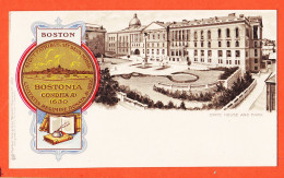 23950 / ⭐ BOSTON MA-Massachusetts BOSTONIA Condita 1630 State House And Park 1900s RAPHAEL TUCK HERALDIC 5010 - Boston