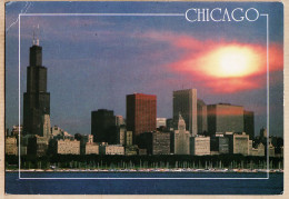 23929 / ⭐ Illinois CHICAGO SKYLINE Crossroads Of America Lake MICHIGAN  - Chicago