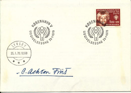 Denmark FDC 25-1-1979 International Year Of Child Signed By C. Achton Friis Also A Very Nice Lyngby Postmark - FDC