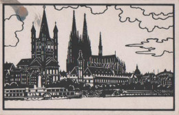 9571 - Köln - Dom, St. Martin U. Stapelhaus - 1920 - Koeln