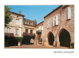 47 - Monflanquin - Les Arcades, Place De La Mairie - Carte Neuve - CPM - Voir Scans Recto-Verso - Monflanquin