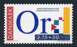 Denmark B77,MNH.Michel 1037. Danish Dyslexia Association,50th Ann.1992. - Nuevos