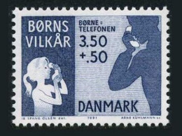 Denmark B76,MNH.Michel 1005. Borns Vilkar,children's Welfare Organization,1991. - Nuevos