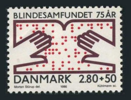 Denmark B70,MNH.Michel 858. Danish Society Of The Blind,75th Ann.1986. - Ongebruikt