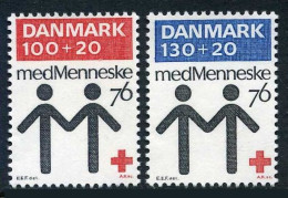 Denmark B53-B54, MNH. Michel 611-614. Danish Red Cross Centenary, 1976. - Ungebraucht