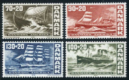 Denmark B49-B52, MNH. Michel 611-614. USA-200, 1976. Ships. - Ungebraucht