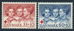 Denmark B32-B33, Hinged. Michel 421-422. Red Cross 1964. Princesses. - Unused Stamps