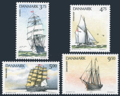 Denmark 986-989, MNH. Mi 1057-1060. Training Ships, 1993. Jens Krogh,Georg Stage - Unused Stamps