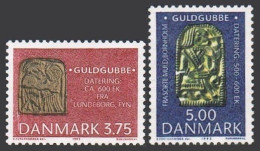 Denmark 975-976,MNH.Mi 1046-1047. Archaeological Treasures,1993.Gold Figures. - Unused Stamps