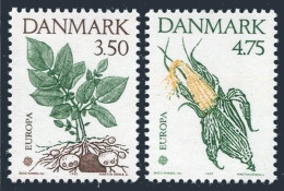 Denmark 959-960, MNH. Mi 1025-1026. EUROPE CEPT-1992. Columbus-500. Potato, Ear. - Nuevos