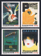 Denmark 947-950,MNH.Mi 1012-1015. Posters,Danish Museum Of Decorative Art,1991. - Unused Stamps