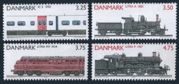 Denmark 932-935,MNH.Michel 996-999. Locomotives 1991. - Ungebraucht