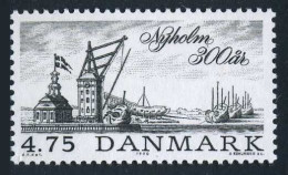 Denmark 913,MNH.Michel 976. Nyholm,300th Ann.1990.Harbor,Sailing Ships. - Neufs