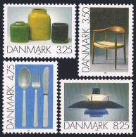 Denmark 941-944, MNH. Michel 1006-1009. Decorative Art, 1991. - Ungebraucht