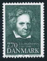 Denmark 876, MNH. Michel 956. Bernhard Severin Ingemann, Poet, Novelist, 1989. - Neufs