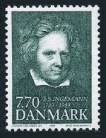 Denmark 876, MNH. Michel 956. Bernhard Severin Ingemann, Poet, Novelist, 1989. - Nuevos