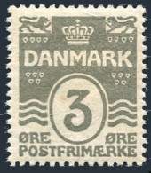 Denmark 87, MNH-yellow Dot. Michel 79. Definitive Wavy Lines, 1913. - Unused Stamps