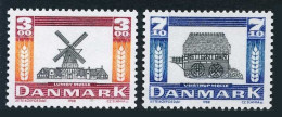 Denmark 861-862, MNH. Michel 930-931. Lumby Windmill, Vejstrup Water Mill. 1988. - Unused Stamps