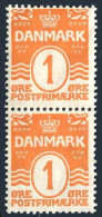 Denmark 85 Pair, MNH. Michel 77. Definitive Wavy Lines,1914. - Unused Stamps