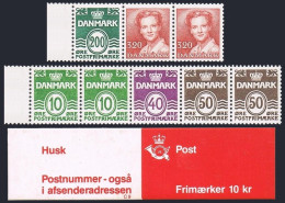 Denmark 798b Booklet 10Kr,MNH.Michel MH 39. Definitive 1989.Queen Margrethe II.  - Unused Stamps