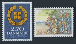 Denmark 753-754,MNH.Michel 804-805. EPPE,European Parliament Elections,Scouts. - Unused Stamps