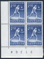 Denmark 734 Block/4, MNH. Michel 770. Badminton Championship 1983. - Nuevos