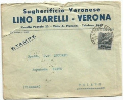 LUOGOTENENZA Democratica C.40 Isolato Stampe Verona 30gen1946 - Storia Postale