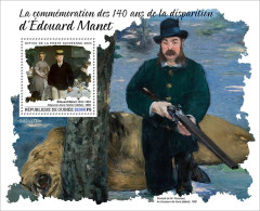 Guinea 2023 Art Paintings Edouard Manet S202402 - Guinee (1958-...)