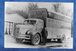 Photo Repro Poids Lourds Ancien Camion MARQUE à Identifier Avec Chauffeur Transports  Habanita Molinard Payan - Automobili