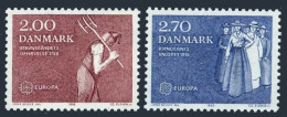 Denmark 723-724,MNH.Michel 749-750. EUROPE CEPT-1982.Abolition.Voting. - Unused Stamps