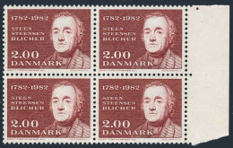 Denmark 727 Block/4, MNH. Michel 761. Steen Steensen, Poet, 1982. - Unused Stamps