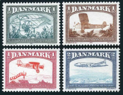 Denmark 696-699, MNH. Michel 740-743. History Of Aviation, 1981. - Unused Stamps