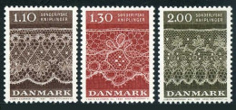 Denmark 675-677,MNH.Michel 715-717. Tonder Lace Patterns,1980. - Nuevos