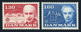 Denmark 664-665,MNH.Michel 699-700. EUROPE CEPT-1980,Karen Blixen,August Krogh. - Unused Stamps
