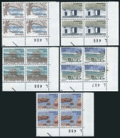 Denmark 682-686 Plate Blocks/4,MNH.Mi 733-737. Landscapes 1981.Views Of Zealand. - Nuovi