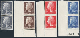 Denmark 630,632,634,638 Pairs,MNH.Mi 680-683. Queen Margrethe,04.09.1979. - Neufs