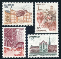 Denmark 586-589, MNH. Mi 617-620. Copenhagen Views 1976.Central Station, Harbor. - Ungebraucht