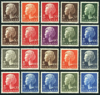 Denmark 532-551, MNH. Definitive 1974-1981, Queen Margrethe. - Ungebraucht