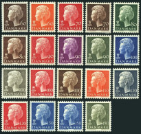Denmark 532-550, MNH. Definitive 1974-1980. Queen Margrethe. - Nuovi