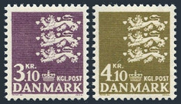 Denmark 444B, 444D, MNH. Michel 499-500. Definitive 1970. Small State Seal. - Ungebraucht