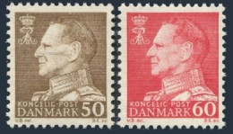 Denmark 438-439, MNH. Michel 457-458. Definitive 1967. King Frederik IX. - Ungebraucht