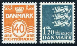 Denmark 437A, 441A, MNH. Michel 512-513. Definitive 1971. - Nuevos