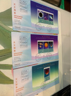 Hong Kong FDC 2015 Booklet  Space Eclipse FDC Map - Nuevos